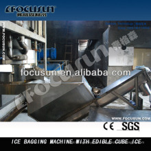 Focusun semi automatic ice bagging machine with edible cube ice